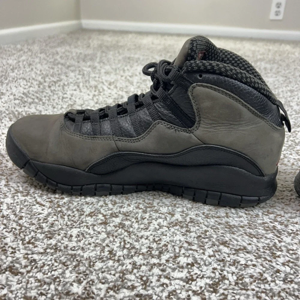 Jordan Shoes Mens Size 11 Gray‎ Air Jordan 10 Retro Shadow Basketball Sneakers